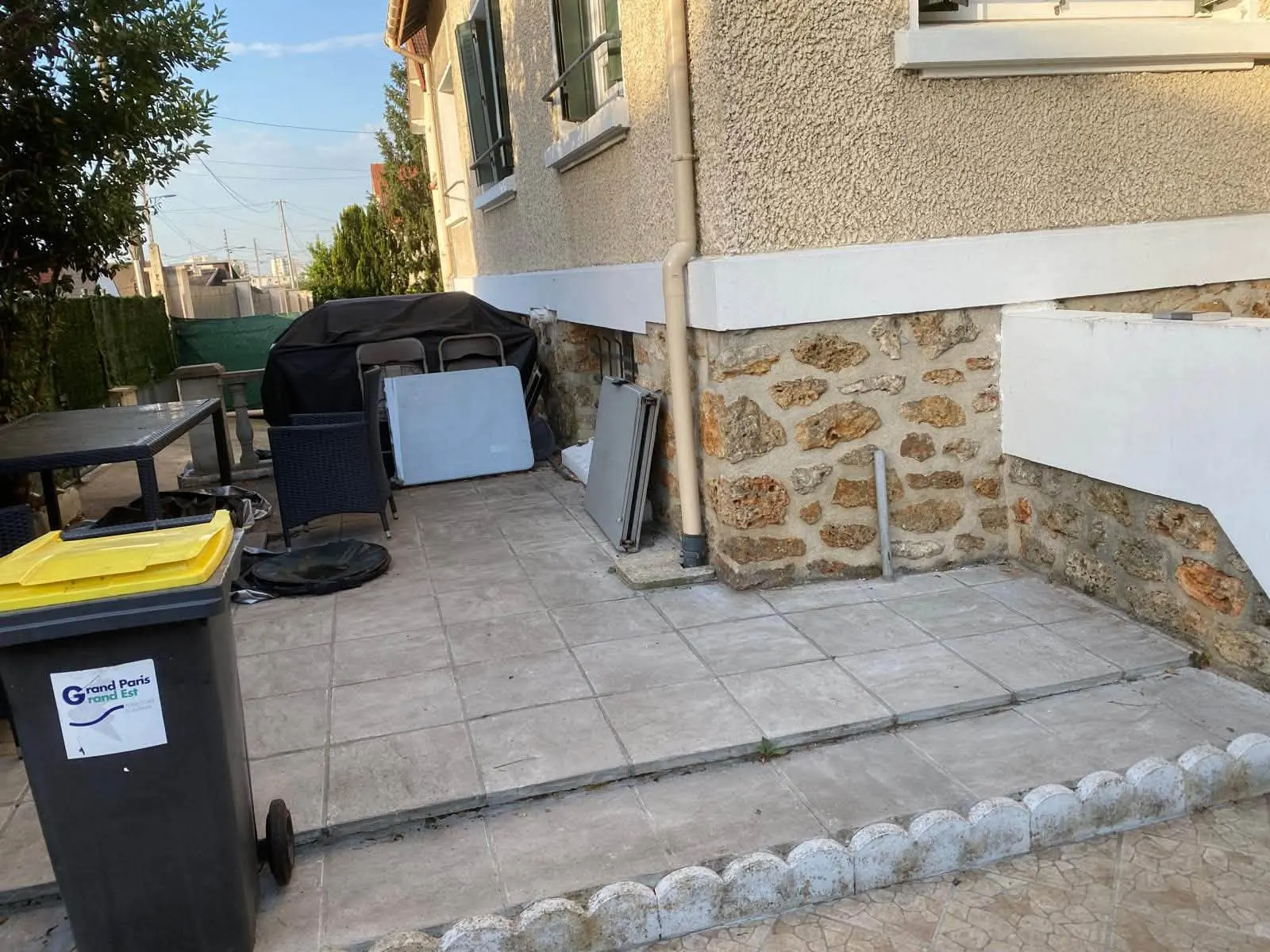 Nettoyage et aménagement de terrasse, avant travaux